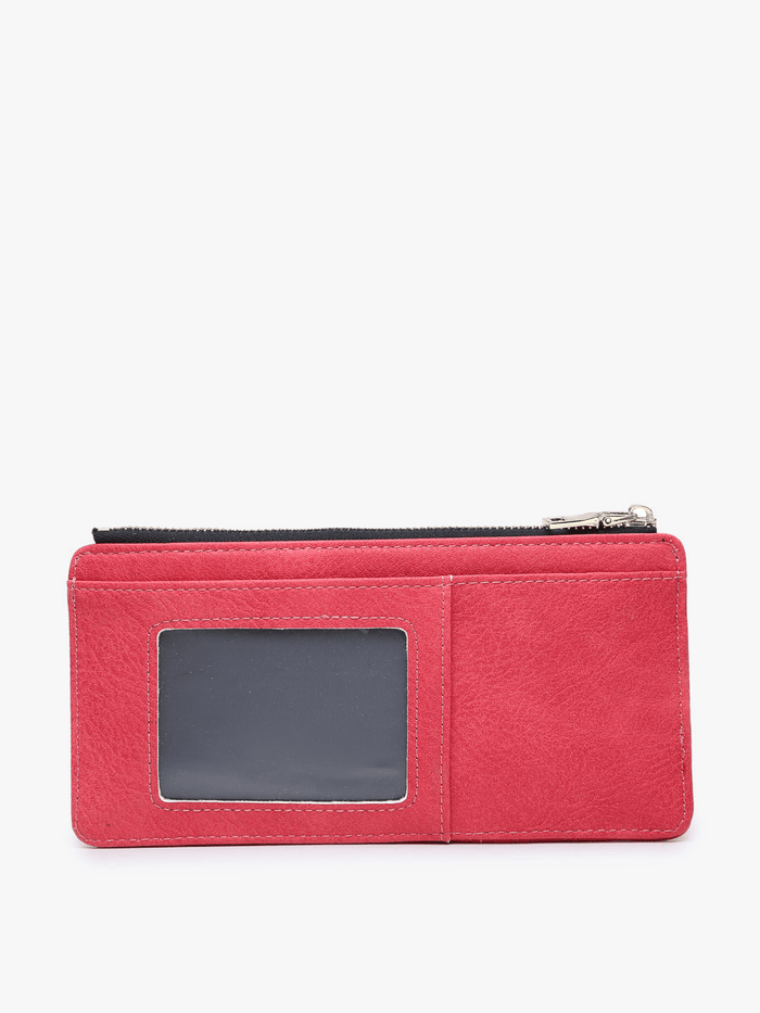 WL1889 Saige Slim Card Holder Women's Wallet: Mocha Jen & Co.