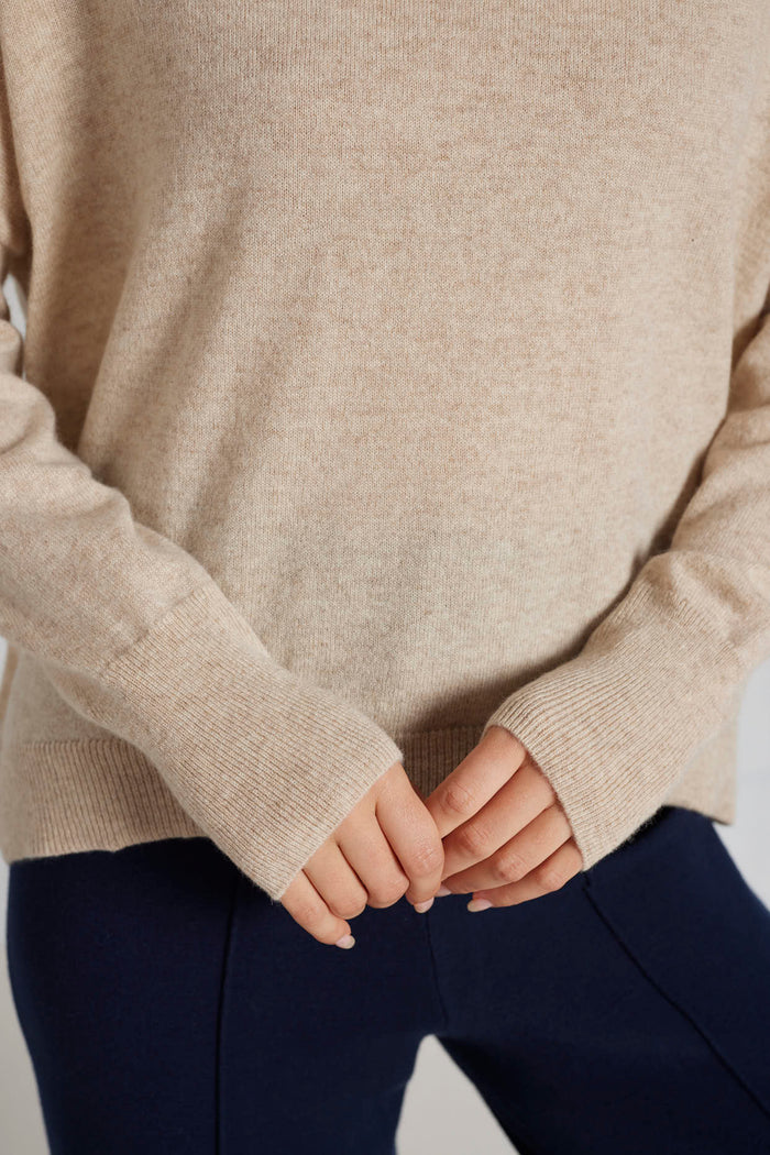 Sandy Cashmere Sweater in Oatmeal