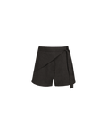SASHA WRAP SHORT CHARCOAL