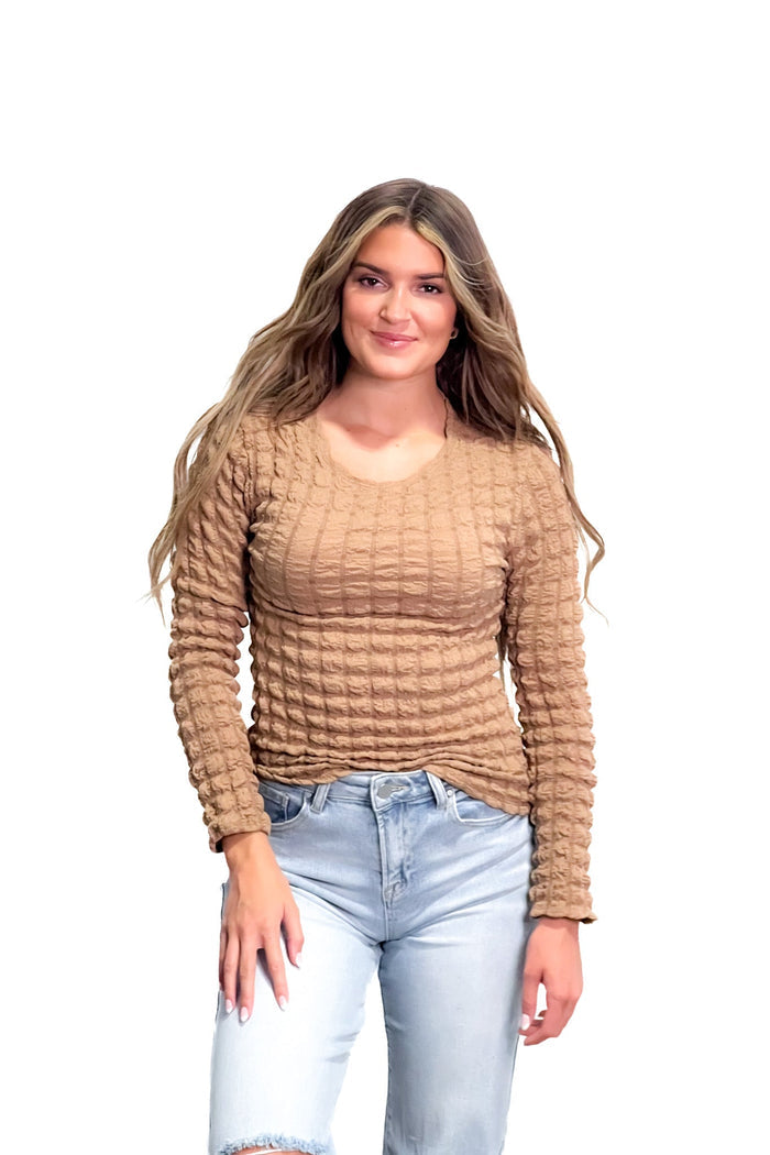 Saylee Texture Top - SexyModest Boutique