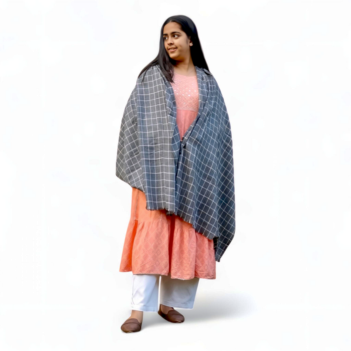 Scottish Checkered Scarf/Muffler | 100% Premium Wool - Mojopanda Organic  Store