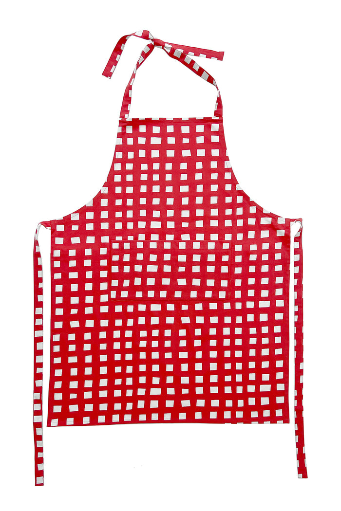See Design Apron Blocks Red