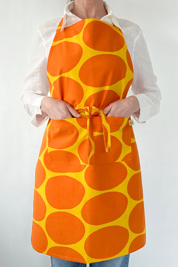 See Design Apron Globe Yellow/Orange