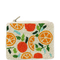 Seed Bead Coin Purse - Orange Slice