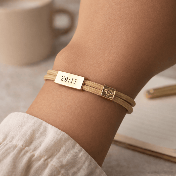 Sentiment Cord Bracelet-Jeremiah 29:11, Trust the Process Lenny & Eva
