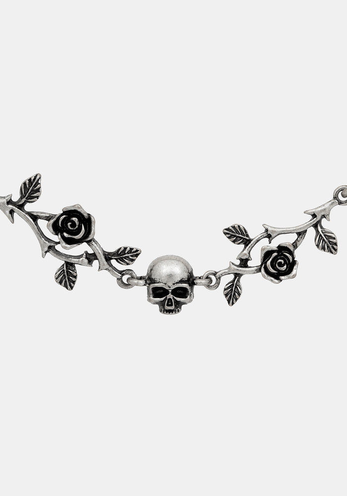 Sezora Rose Skull Choker