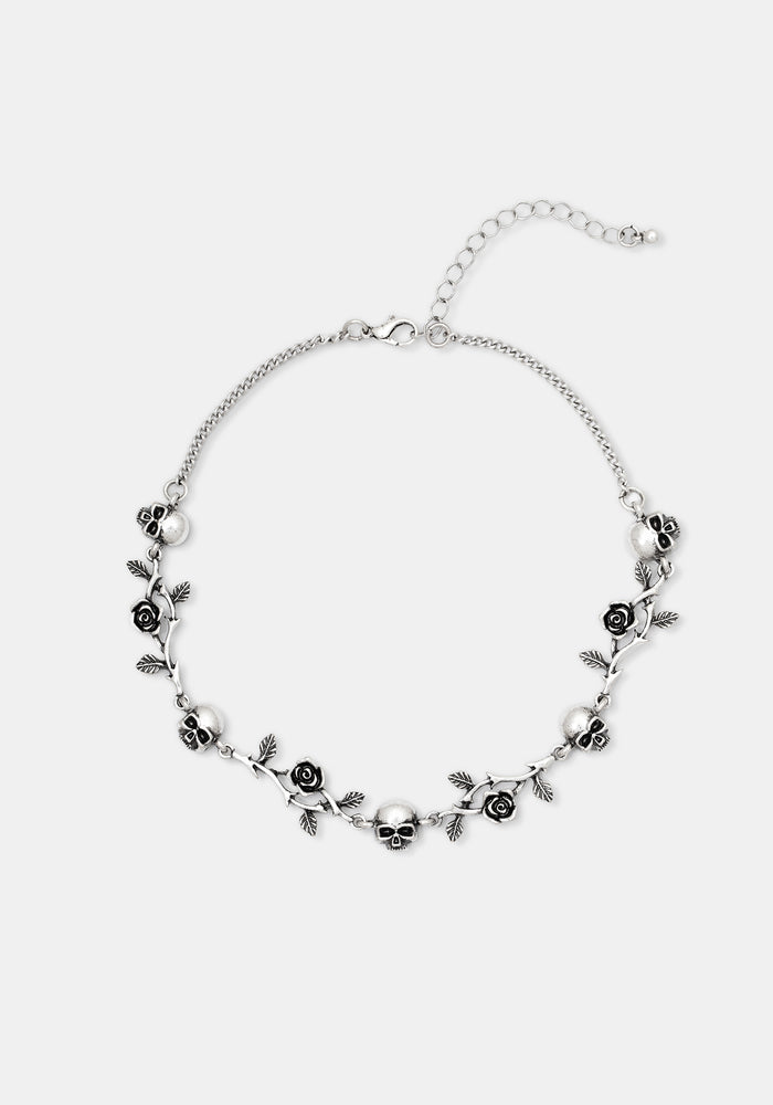 Sezora Rose Skull Choker