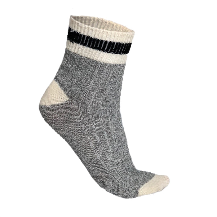 Stone Peak Shorty Black Striped Sock