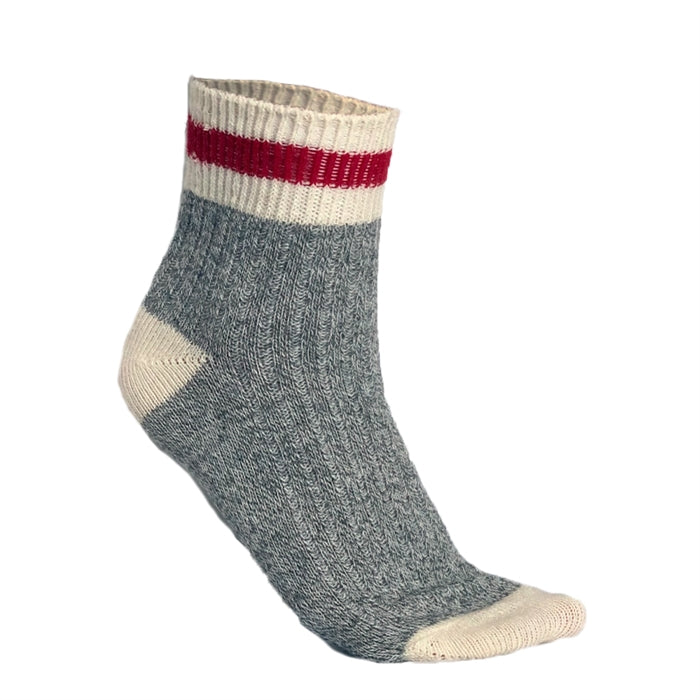 Stone Peak Shorty Red Striped Sock