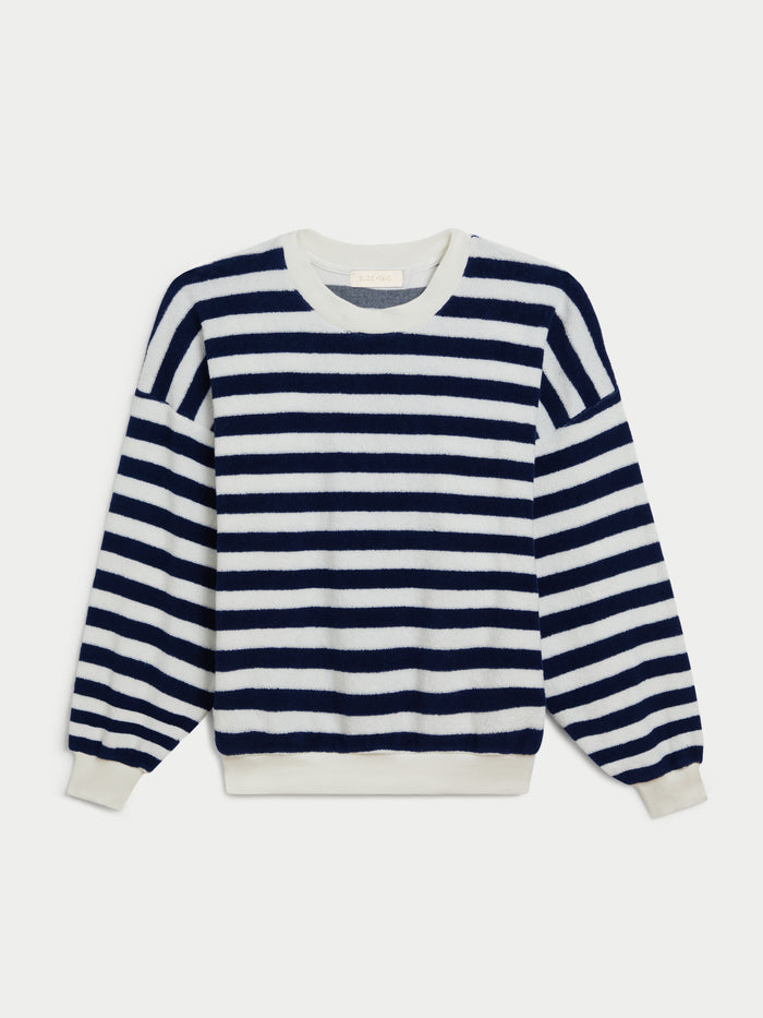New Navy Ivory Stripe