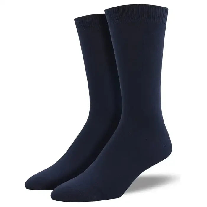 Black Socksmith Men's Bamboo Crew Sock