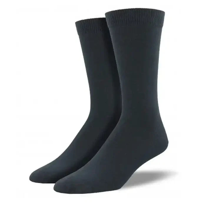 Charcoal Grey Socksmith Men's Bamboo Crew Sock