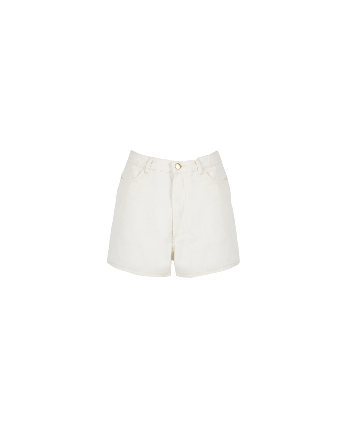 SOLAR DENIM SHORT CREAM