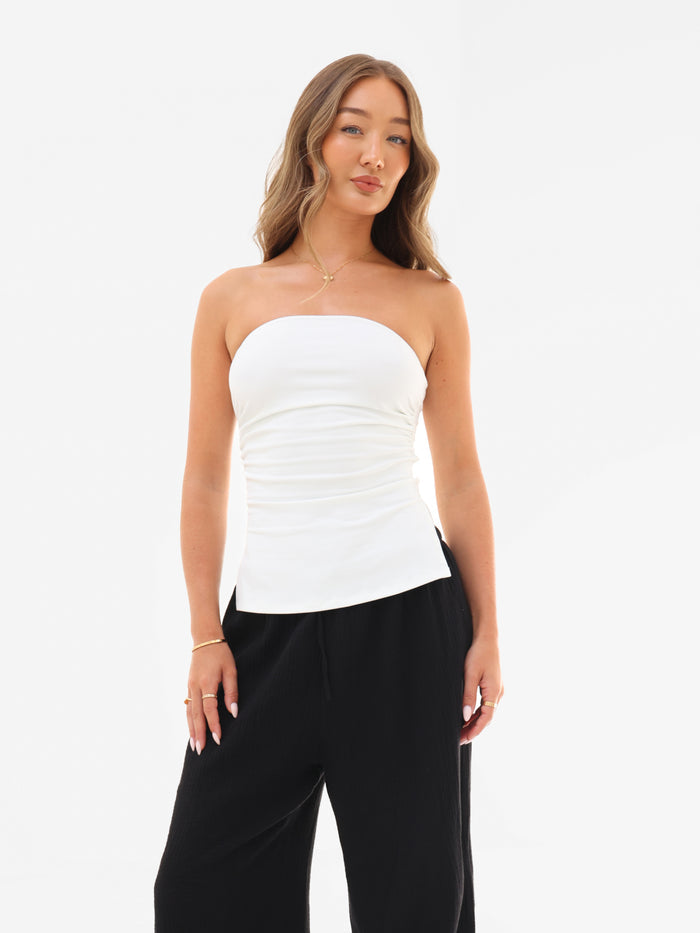 Solea Bandeau Top - White