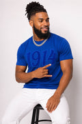 Solid Blue 1914 Chenille Tee