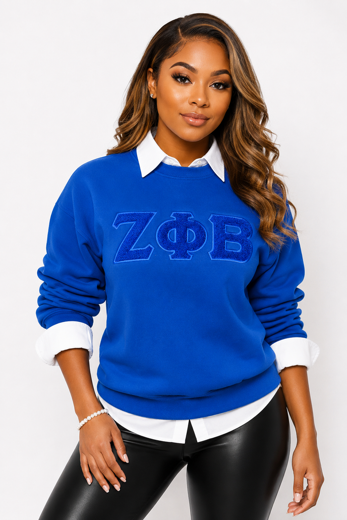 Solid Color ZPB Chenille Sweatshirt