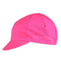 Solid Cotton Cap by Giordana Cycling, FLUO PINK, Made in Italy