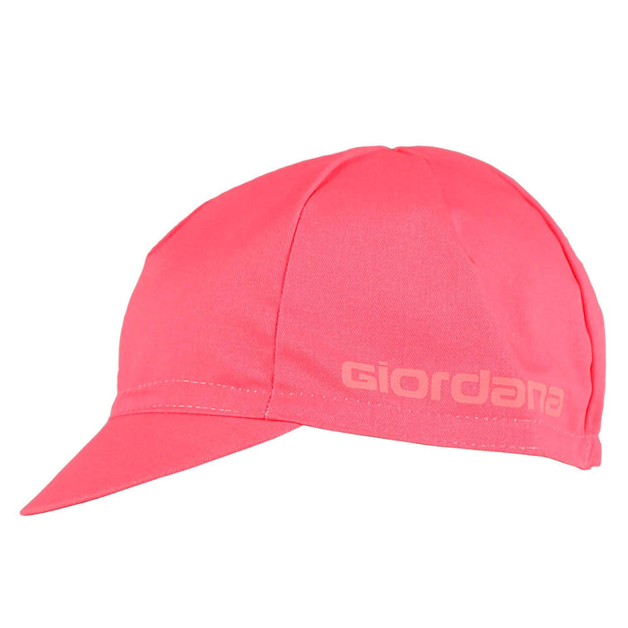 Solid Cotton Cap by Giordana Cycling, LIGHT PINK, Made in Italy