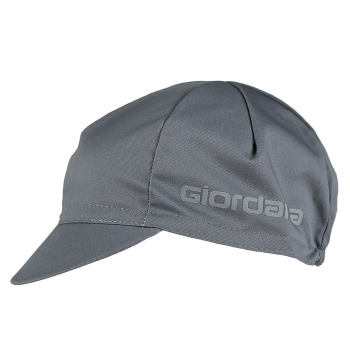 Solid Cotton Cap by Giordana Cycling, GREY, Made in Italy