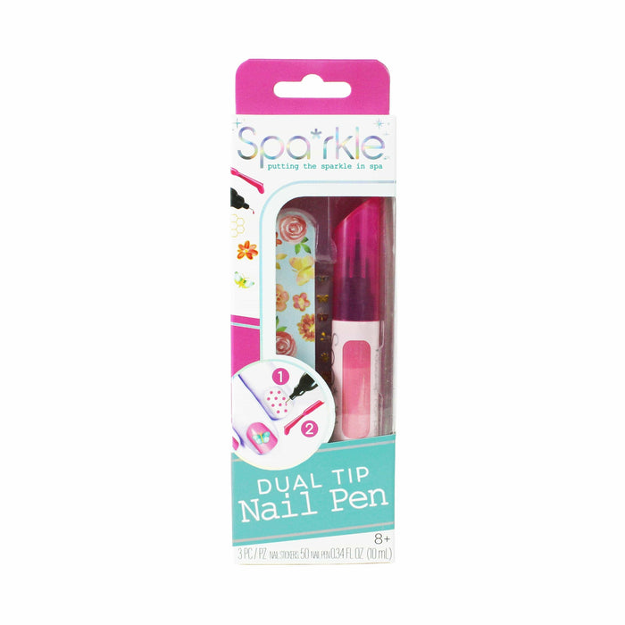 Spa*rkle Dual-Tip Nail Pens PDQ asst. Bright Stripes