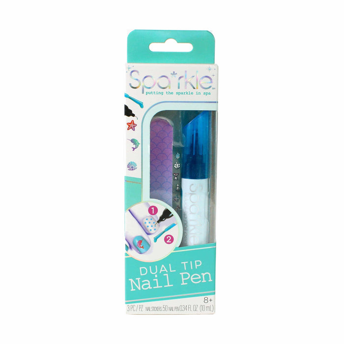 Spa*rkle Dual-Tip Nail Pens PDQ asst. Bright Stripes