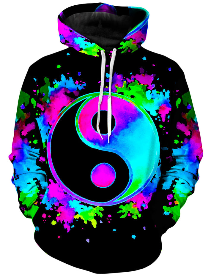 Splatter Yin Yang 3 Unisex Hoodie BrizBazaar Epic Hoodie
