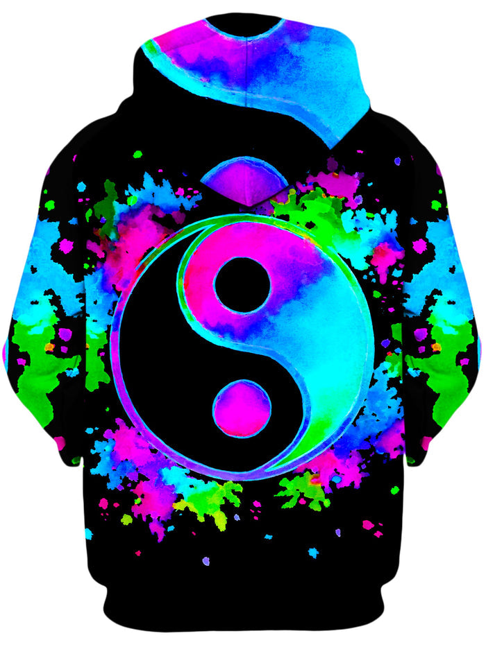 Splatter Yin Yang 3 Unisex Hoodie BrizBazaar Epic Hoodie