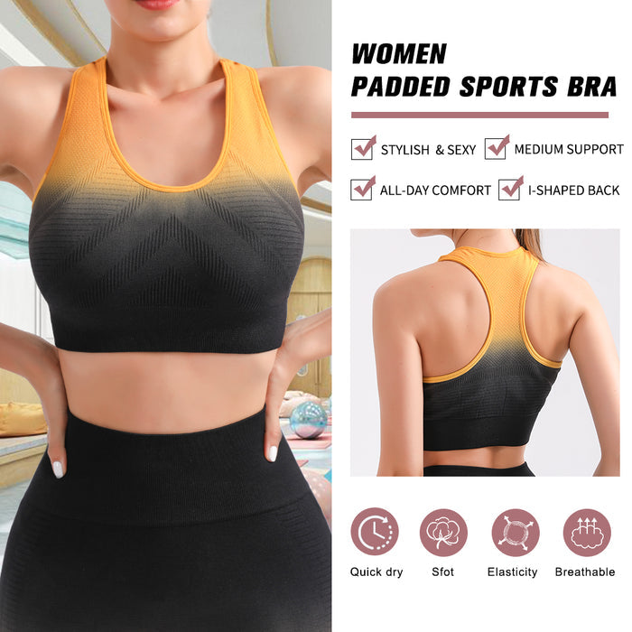 Sports Set Push-Up Gym Bra and Scrunch Butt Lift High Waist Yoga Leggings
