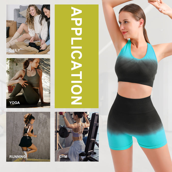 Sports Set Push-Up Gym Bra and Scrunch Butt Lift High Waist Yoga Leggings