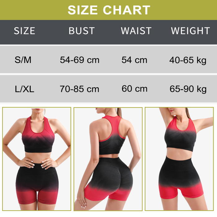 Sports Set Push-Up Gym Bra and Scrunch Butt Lift High Waist Yoga Leggings