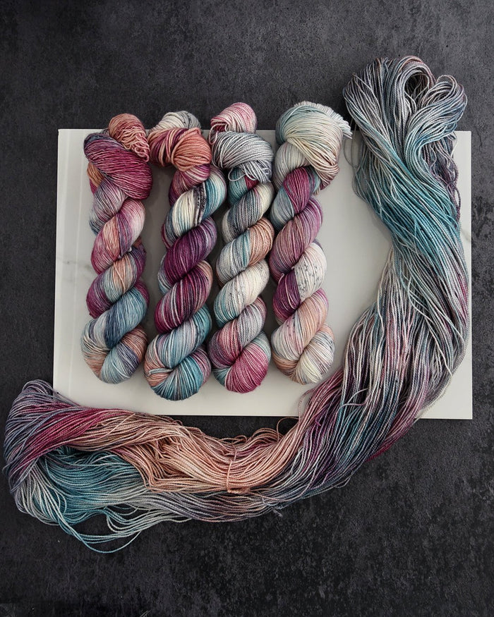 Destination Yarn fingering weight yarn Star-crossed lovers