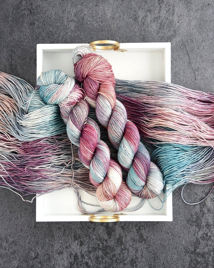Destination Yarn fingering weight yarn Star-crossed lovers