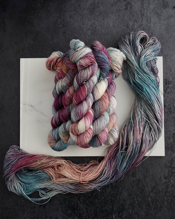 Destination Yarn fingering weight yarn Star-crossed lovers