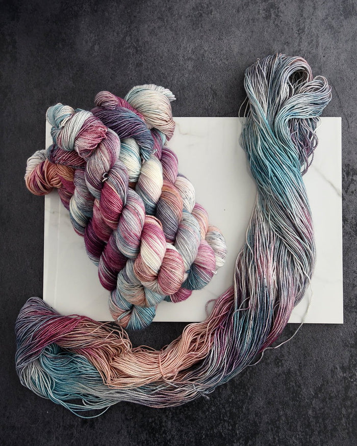 Destination Yarn fingering weight yarn Star-crossed lovers