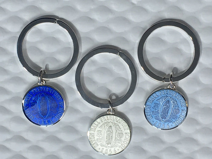 Sterling Silver Enamel Mother Seton Charm+Keychain