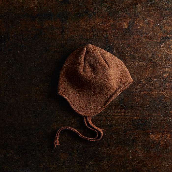 Strath Baby & Kids Hat - Boiled Merino Wool - Auburn