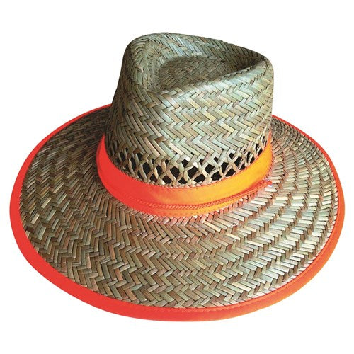 Straw Hat With Hi Vis Strap