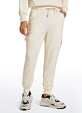 CRZ YOGA Men's Casual Lounge Classic-Fit Sweatpants 29" White Apricot
