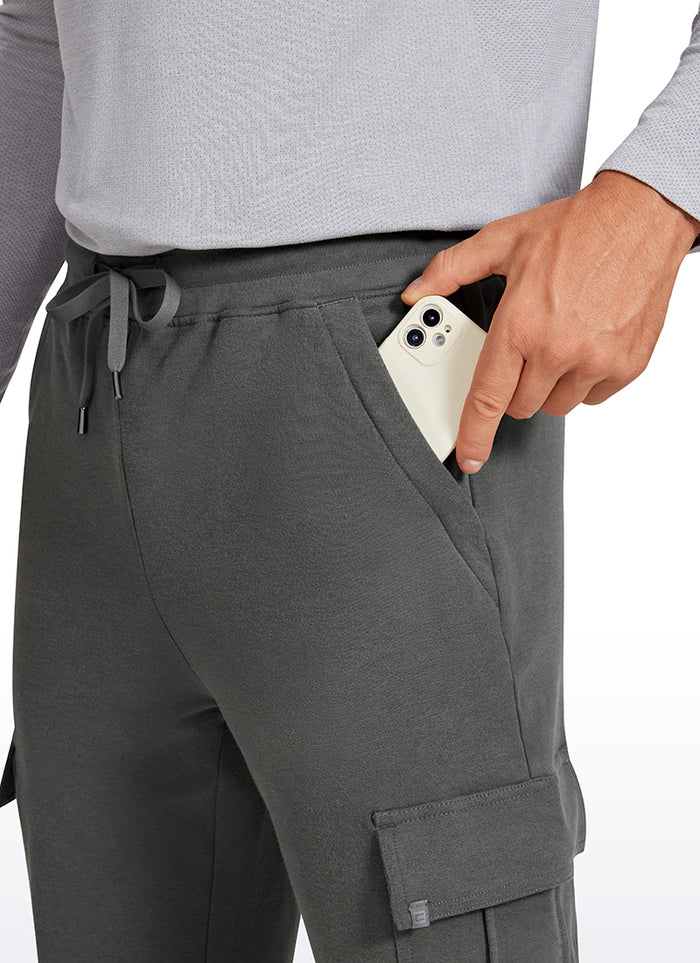 CRZ YOGA Men's Casual Lounge Classic-Fit Sweatpants 29" Anthracite