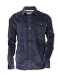 Stretch Corduroy Shi, Navy Purnell LLC Men's Clothing