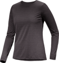 Taema Crew Neck Shirt LS Women's Black Heather - Arc'teryx Australia
