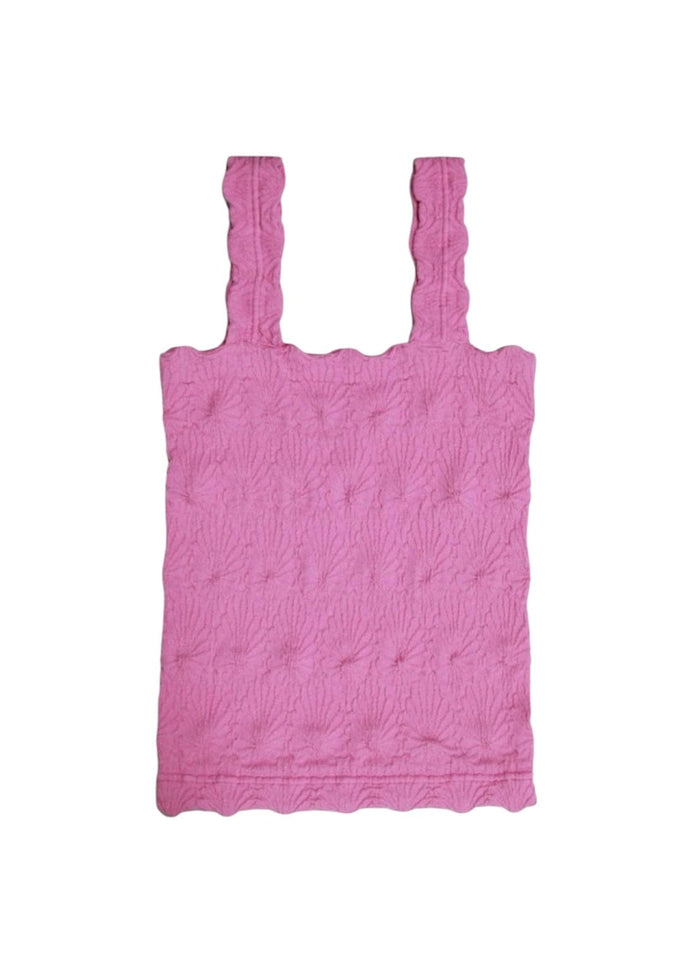 Textured Square Neck Tank NIKIBIKI Tank Crocus