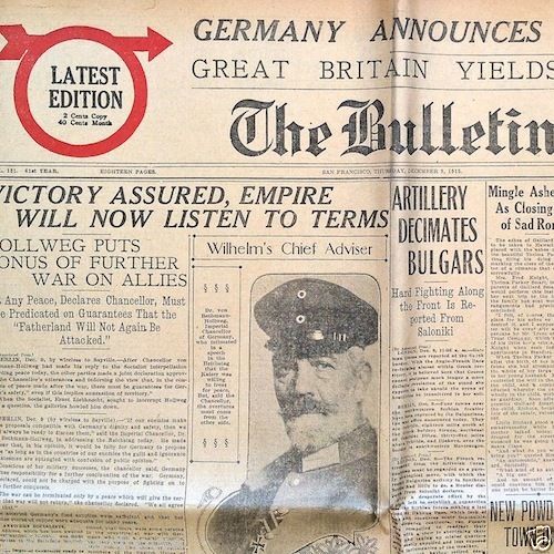 THE BULLETIN San Francisco Newspaper 1915