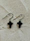 The Sister Label - Cross Earrings - Black