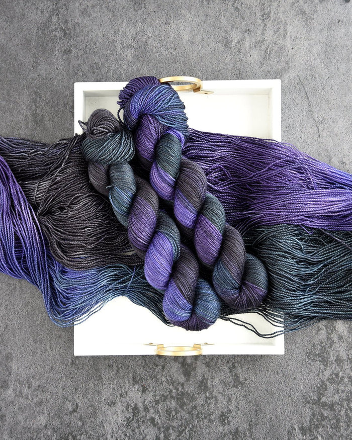 Destination Yarn fingering weight yarn The Three Witches