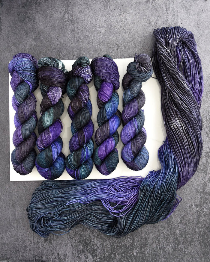 Destination Yarn fingering weight yarn The Three Witches
