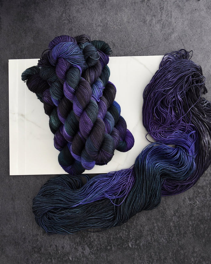 Destination Yarn fingering weight yarn The Three Witches