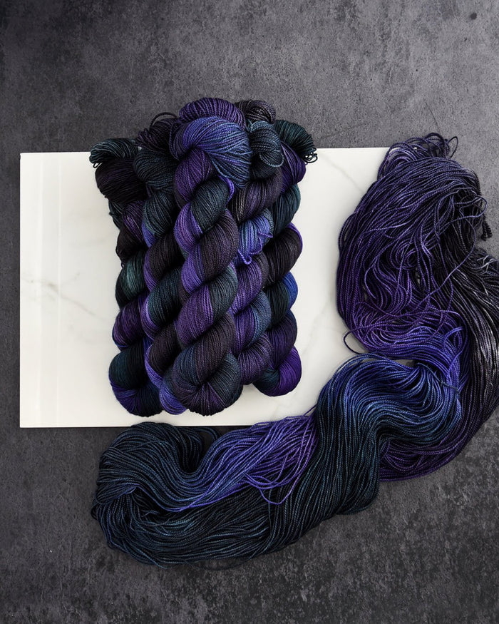 Destination Yarn fingering weight yarn The Three Witches