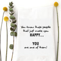 THOSE HAPPY PEOPLE - TEA TOWEL Wildwood Landing