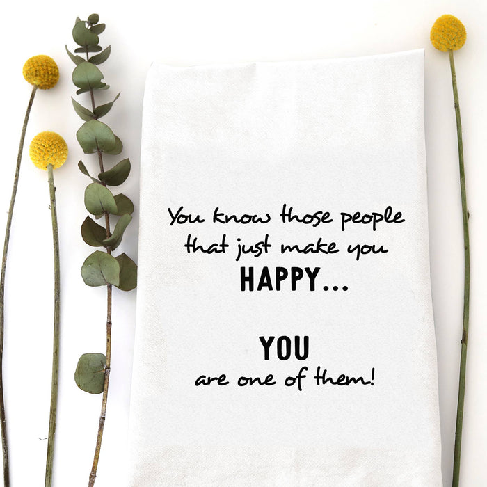 THOSE HAPPY PEOPLE - TEA TOWEL Wildwood Landing